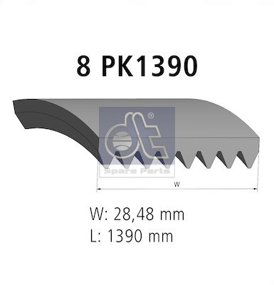 Spare parts 80752 cinghia - dt,