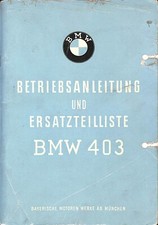 BMW 403 Manuale Istruzioni